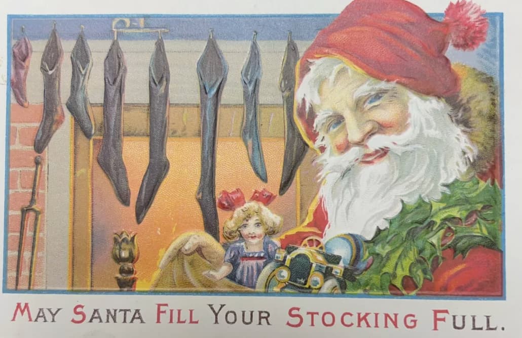 santa claus - May Santa Fill Your Stocking Full.